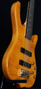 Used Ken Smith Designs Burner 5 String Bass Transparent Orange-Brian's Guitars