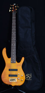 Used Ken Smith Designs Burner 5 String Bass Transparent Orange-Brian's Guitars