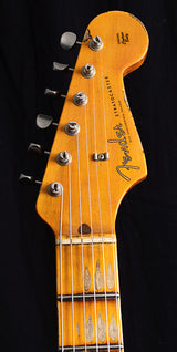 Used Fender Custom Shop '57 Heavy Relic Stratocaster NAMM LTD Fiesta Red Over Two Tone-Brian's Guitars