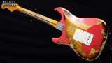 Used Fender Custom Shop '57 Heavy Relic Stratocaster NAMM LTD Fiesta Red Over Two Tone-Brian's Guitars