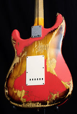 Used Fender Custom Shop '57 Heavy Relic Stratocaster NAMM LTD Fiesta Red Over Two Tone-Brian's Guitars
