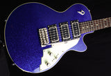 Used Duesenberg V-Caster Blue Sparkle-Electric Guitars-Brian's Guitars