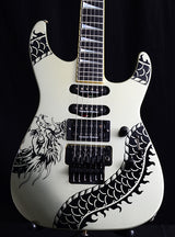 Used Jackson SL1 Soloist Silver Black Dragon-Brian's Guitars