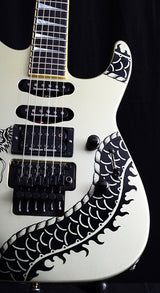 Used Jackson SL1 Soloist Silver Black Dragon-Brian's Guitars