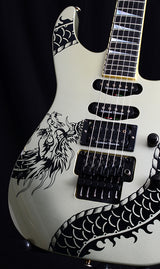 Used Jackson SL1 Soloist Silver Black Dragon-Brian's Guitars
