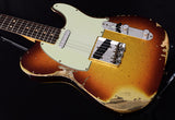 Fender Custom Shop 1963 C/R Telecaster Heavy Relic Super Faded Aged 3 Tone Sunburst Sparkle-Brian's Guitars