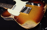 Fender Custom Shop 1963 C/R Telecaster Heavy Relic Super Faded Aged 3 Tone Sunburst Sparkle-Brian's Guitars