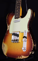 Fender Custom Shop 1963 C/R Telecaster Heavy Relic Super Faded Aged 3 Tone Sunburst Sparkle-Brian's Guitars