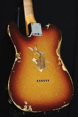 Fender Custom Shop 1963 C/R Telecaster Heavy Relic Super Faded Aged 3 Tone Sunburst Sparkle-Brian's Guitars