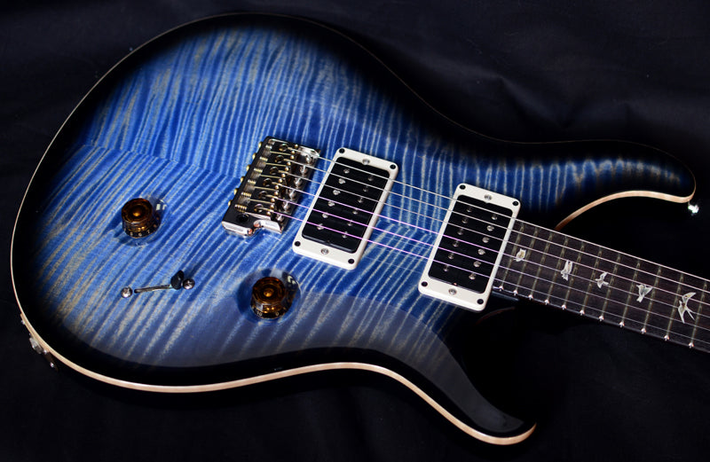 Paul Reed Smith Custom 24 Faded Blue Jean Charcoal Burst-Brian's Guitars