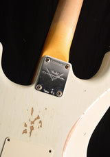 Used Fender Custom Shop 1960 Relic Stratocaster Aged Olympic White-Brian's Guitars
