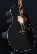 Taylor Custom GA Quilt Maple Trans Black-Acoustic Guitars-Brian's Guitars