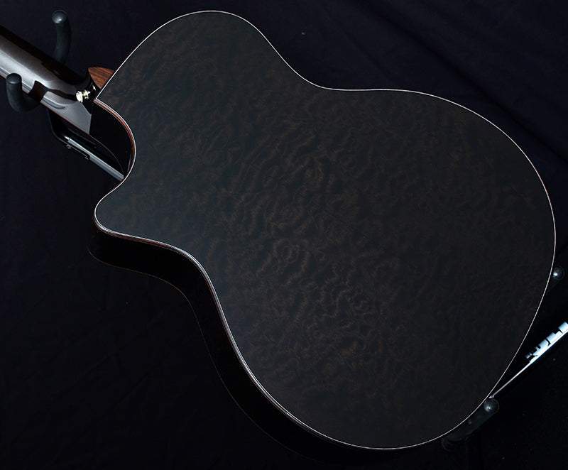 Taylor Custom GA Quilt Maple Trans Black-Acoustic Guitars-Brian's Guitars