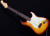 Used Fender American Elite Ash Stratocaster Aged Cherry Burst-Brian's Guitars