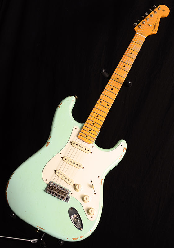 Used Fender Custom Shop 1957 Relic Stratocaster Faded Surf Green