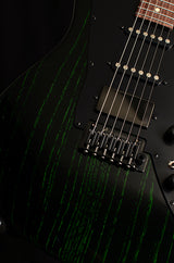 Tom Anderson Raven Classic Black With Green Dog Hair-Electric Guitars-Brian's Guitars
