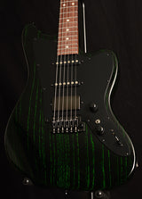 Tom Anderson Raven Classic Black With Green Dog Hair-Electric Guitars-Brian's Guitars