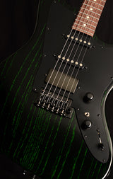 Tom Anderson Raven Classic Black With Green Dog Hair-Electric Guitars-Brian's Guitars