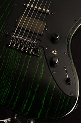 Tom Anderson Raven Classic Black With Green Dog Hair-Electric Guitars-Brian's Guitars