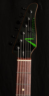 Tom Anderson Raven Classic Black With Green Dog Hair-Electric Guitars-Brian's Guitars