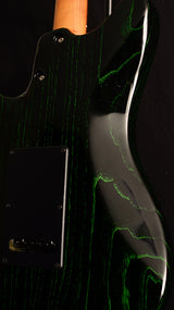Tom Anderson Raven Classic Black With Green Dog Hair-Electric Guitars-Brian's Guitars