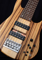 Used Fodera Anthony Jackson AJ6 Contrabass 6 String Zebrawood-Brian's Guitars