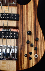 Used Fodera Anthony Jackson AJ6 Contrabass 6 String Zebrawood-Brian's Guitars