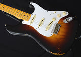 Fender Custom Shop 1957 Relic Hardtail Stratocaster Faded 2 Tone Sunburst-Brian's Guitars
