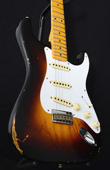 Fender Custom Shop 1957 Relic Hardtail Stratocaster Faded 2 Tone Sunburst-Brian's Guitars