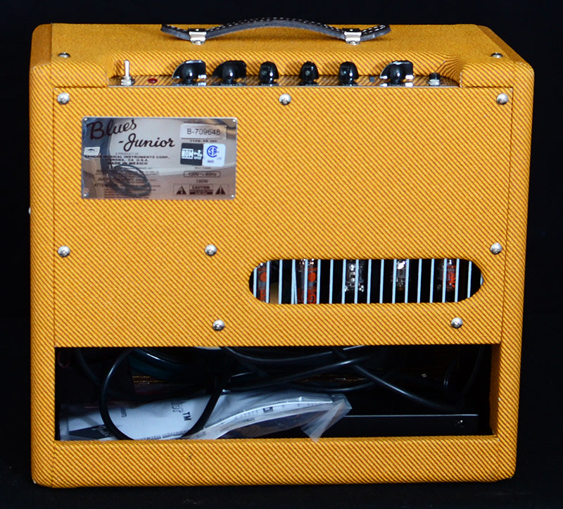 Used Fender Blues Junior III 15-watt 1x12" Tube Combo Amp - Laquered Tweed-Brian's Guitars