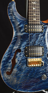 Paul Reed Smith Wood Library 408 Semi-Hollow Faded Whale Blue-Brian's Guitars