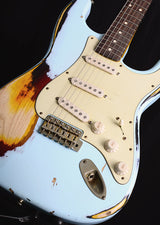 Nash S-63 Sonic Blue Over 3 Tone Sunburst-Brian's Guitars