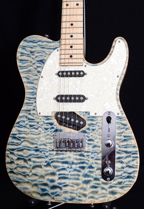 Used Tom Anderson Drop T Classic Hollow Shorty Natural Blue-Brian's Guitars