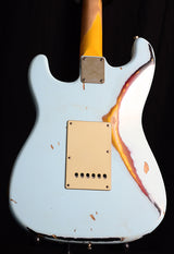 Nash S-63 Sonic Blue Over 3 Tone Sunburst-Brian's Guitars