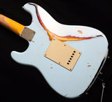 Nash S-63 Sonic Blue Over 3 Tone Sunburst-Brian's Guitars