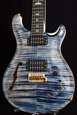 Paul Reed Smith Wood Library 408 Semi-Hollow Faded Whale Blue-Brian's Guitars