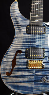 Paul Reed Smith Wood Library 408 Semi-Hollow Faded Whale Blue-Brian's Guitars