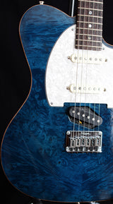 Used Melancon Custom Artist T Trans Blue Burled Maple-Brian's Guitars