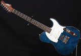 Used Melancon Custom Artist T Trans Blue Burled Maple-Brian's Guitars