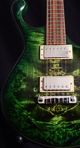 Used Fibenare Erotic Dalmat Forest Green-Electric Guitars-Brian's Guitars