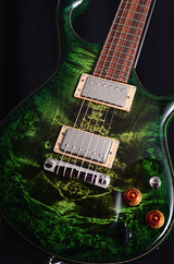 Used Fibenare Erotic Dalmat Forest Green-Electric Guitars-Brian's Guitars