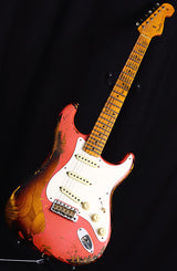 Fender Custom Shop 1957 Stratocaster Heavy Relic NAMM Limited Tahitian Coral Over 2 Tone Sunburst-Brian's Guitars