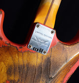 Fender Custom Shop 1957 Stratocaster Heavy Relic NAMM Limited Tahitian Coral Over 2 Tone Sunburst-Brian's Guitars