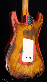 Fender Custom Shop 1957 Stratocaster Heavy Relic NAMM Limited Tahitian Coral Over 2 Tone Sunburst-Brian's Guitars