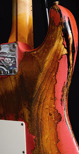 Fender Custom Shop 1957 Stratocaster Heavy Relic NAMM Limited Tahitian Coral Over 2 Tone Sunburst-Brian's Guitars