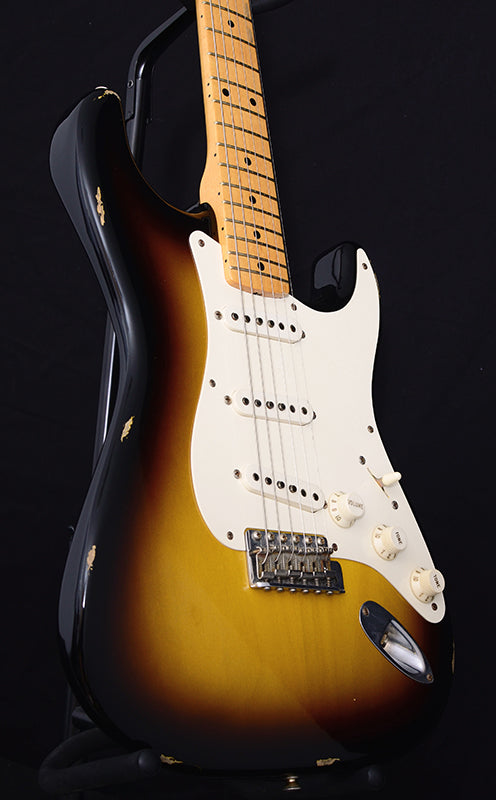 Used Fender Custom Shop 1956 Stratocaster Relic Two Tone Sunburst-Brian's Guitars