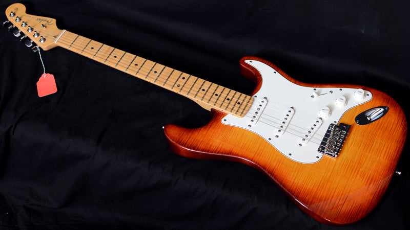 Used Fender American Select Stratocaster Dark Cherry Burst-Brian's Guitars