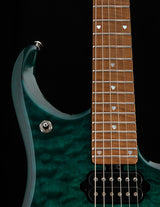 Used Ernie Ball Music Man JP-15 Teal Burst Quilt