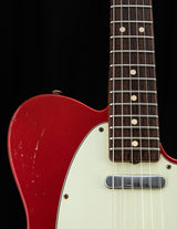 Used Fender Custom Shop 1963 Telecaster Relic Candy Apple Red Over 3 Tone Sunburst
