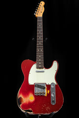 Used Fender Custom Shop 1963 Telecaster Relic Candy Apple Red Over 3 Tone Sunburst